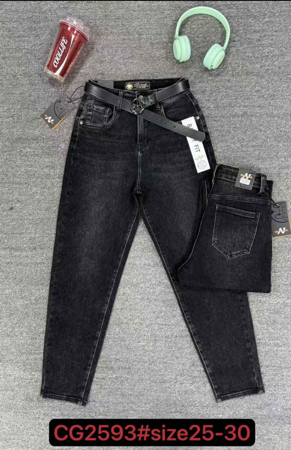 Spodnie damskie jeansy Roz 25-30, 1 Kolor Paczka 10 szt